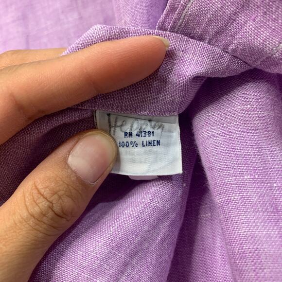 Ralph Lauren Shirt Mens M Medium Wisteria Button Down Long Sleeve Shirttail Hem - Picture 8 of 11